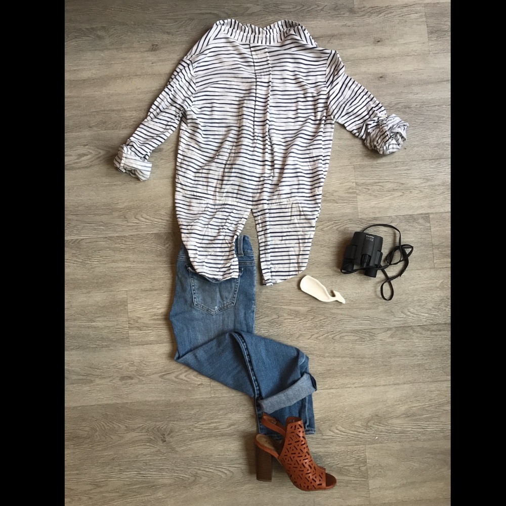 Striped Button Up - Picture 2 of 3
